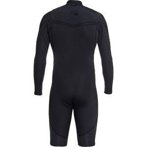 2021 Quiksilver Mens Highline Limited 2mm Chest Zip Shorty Wetsuit EQYW403012 - Black